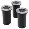 vidaXL Outdoor Ground Lights 3 pcs Round