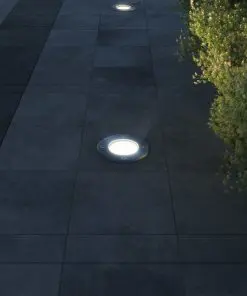 vidaXL Outdoor Ground Lights 3 pcs Round