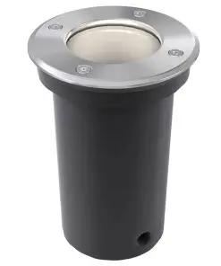 vidaXL Outdoor Ground Lights 3 pcs Round