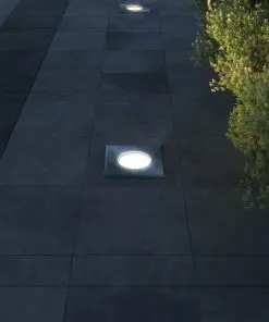 vidaXL Outdoor Ground Lights 3 pcs Square