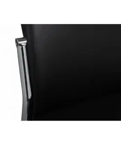 vidaXL Dining Chairs 4 pcs Black Faux Leather