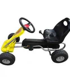 vidaXL Pedal Go Kart Yellow