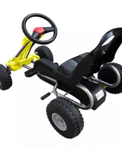 vidaXL Pedal Go Kart Yellow