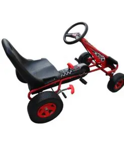 Red Pedal Go Kart with Adjustable Seat