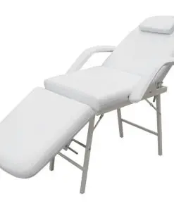 Treatment chair adjustable back- and footrest white
