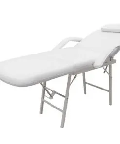 Treatment chair adjustable back- and footrest white