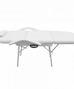 Treatment chair adjustable back- and footrest white