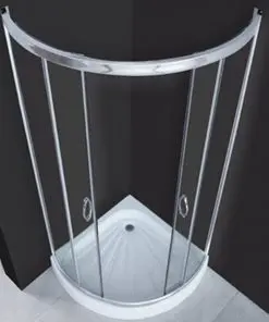 vidaXL Shower Enclosure 80×80 cm Curved