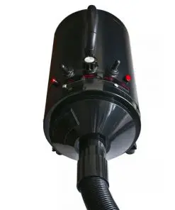 vidaXL Dog Hair Dryer with 3 Nozzles Black 2400 W