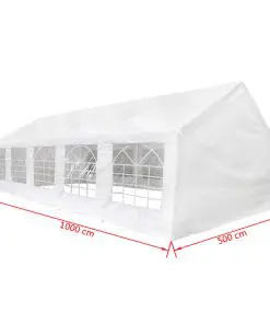 vidaXL Party Tent 10 x 5 m White