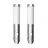 2 Motion Detector Stainless Steel Wall Lights