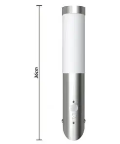 2 Motion Detector Stainless Steel Wall Lights