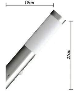 2 Motion Detector Stainless Steel Wall Lights