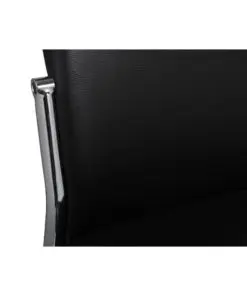 vidaXL Dining Chairs 6 pcs Black Faux Leather