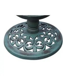 vidaXL Bird Bath/ Feeder with Solar Light