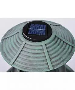 vidaXL Bird Bath/ Feeder with Solar Light
