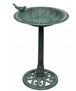 vidaXL Bird Bath with Decorative Bird