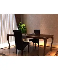 vidaXL Dining Chairs 2 pcs Brown Faux Leather