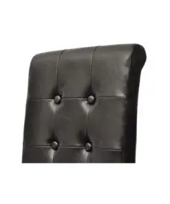 vidaXL Dining Chairs 2 pcs Brown Faux Leather