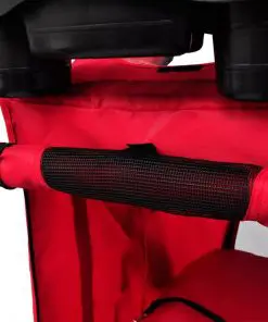 vidaXL Pet Stroller Travel Carrier Red Folding