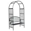 vidaXL Garden Rose Arch with Bench vidaXL Garden Rose Arch with Bench