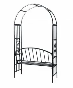 vidaXL Garden Rose Arch with Bench