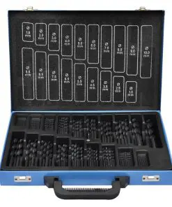 170-Piece Drill Bit Set in Metal Box HSS-R