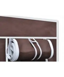 vidaXL Fabric Wardrobes 2 pcs Brown