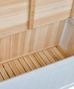 vidaXL Storage Bench 126x42x75 cm Wood White
