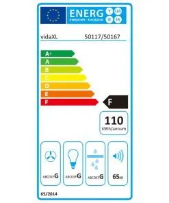 vidaXL Island Mount Range Hood with LCD Display