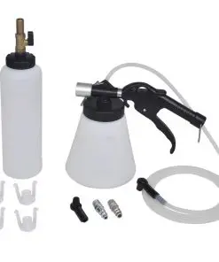 vidaXL Brake and Clutch Bleeder with Fill Bottle