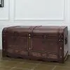 vidaXL Wooden Treasure Chest Large Brown