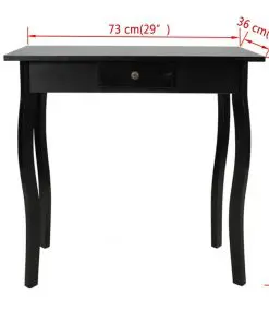 vidaXL Console Table MDF Black