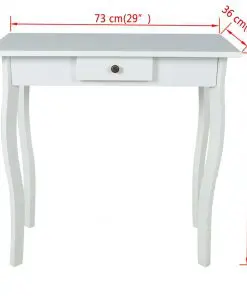 vidaXL Console Table MDF White