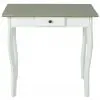 vidaXL Console Table MDF White and Greyish Brown