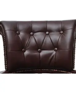 Chesterfield Captains Swivel Office Chair Brown
