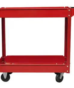 2 x Workshop Tool Trolley 100 kg 2 Shelves