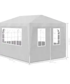 vidaXL Party Tent 3×4 m white