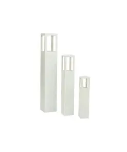 Wood Candle Stand White