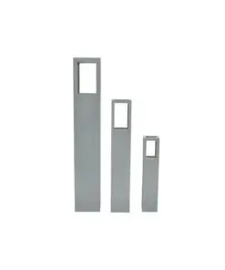 vidaXL Wood Candle Stand Grey