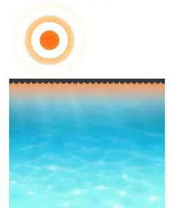 vidaXL Floating Round PE Solar Pool Film 300 cm Blue