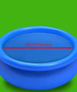 vidaXL Floating Round PE Solar Pool Film 381 cm Blue