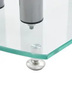 Aluminum Speaker Stands Transparent Safety Glass 2pcs