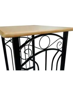 Breakfast/Dinner Table Dining Set MDF with Black