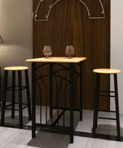 Breakfast/Dinner Table Dining Set MDF with Black