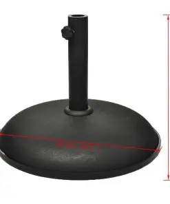 vidaXL Umbrella Base 30 kg Black Steel and Cement