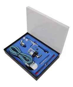vidaXL Airbrush Compressor Set with 2 Pistols
