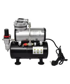 vidaXL Airbrush Compressor Set with 2 Pistols