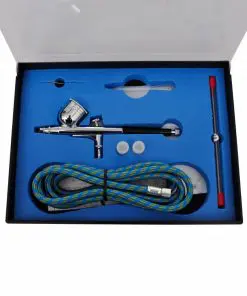 vidaXL Airbrush compressor set with 3 pistols 310 x 150 x 310 mm