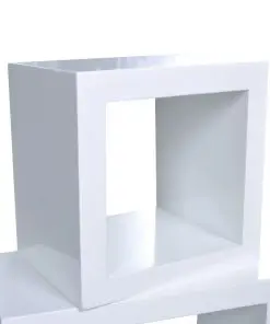Cube shelf set of 3 white